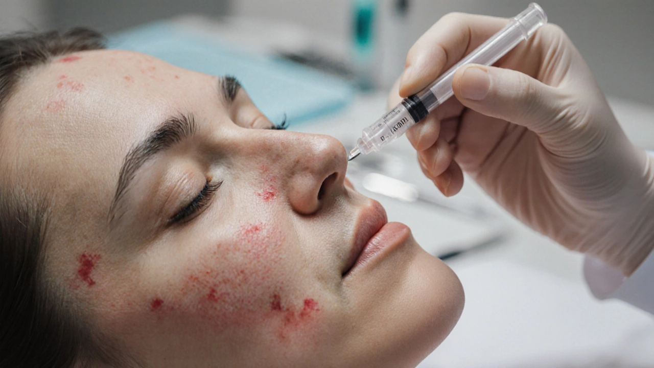 Что колят в лицо при акне: эффективные инъекции и как они работают