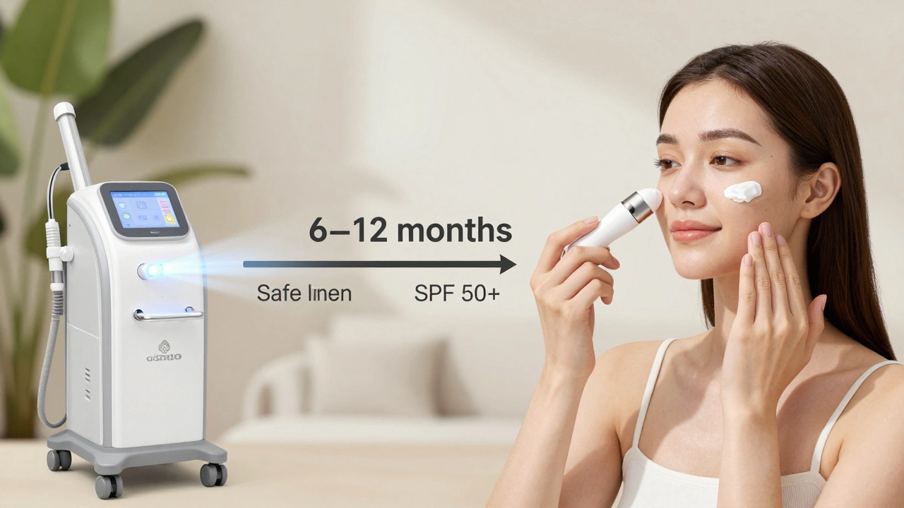 Баланс процедур: лазер, крем, микротоки и SPF — символ безопасных интервалов между сеансами.
