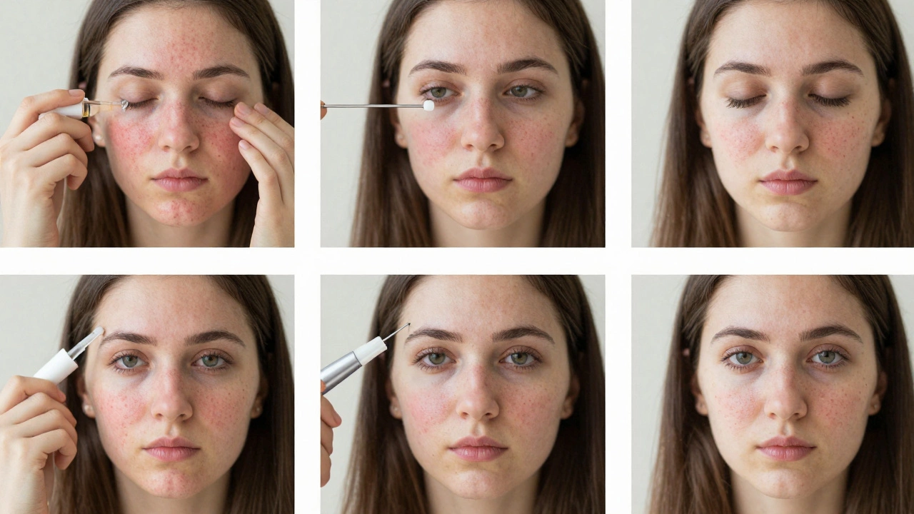 Этапы восстановления кожи от следов прыщей за шесть месяцев: ретинол, лазер, микротерапия, результат.