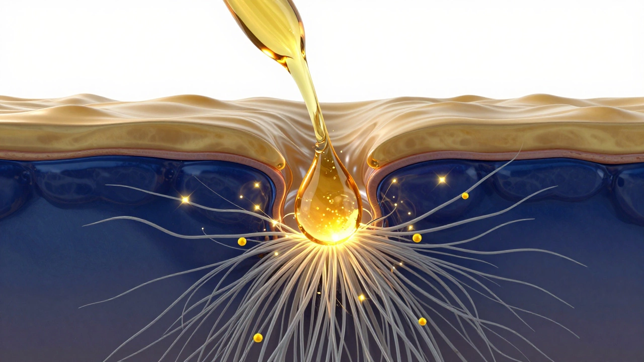Схематичное изображение процесса работы плазмолифтинга и стимуляции коллагена в коже